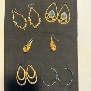 Bundle of Five Pairs of Assorted Alexis Bittar Earrings